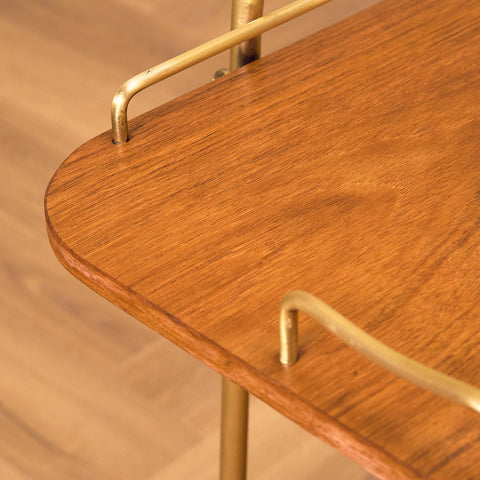 Swedish serving trolley in teak