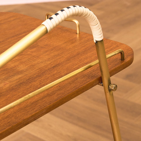 Swedish serving trolley in teak