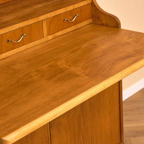 Swedish bookshelf in teak and beech