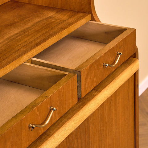 Swedish bookshelf in teak and beech