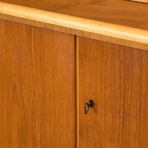 Swedish bookshelf in teak and beech