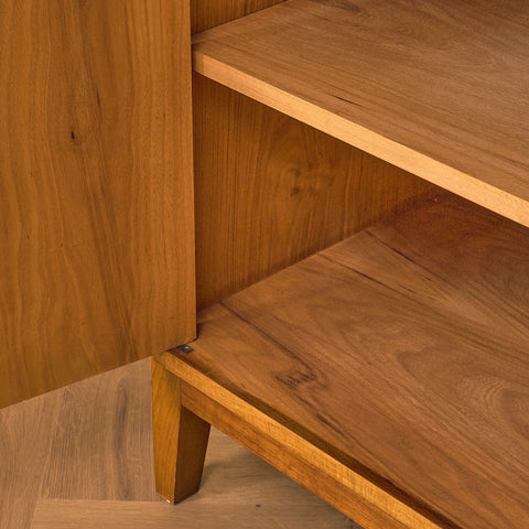 Swedish bookshelf in teak and beech