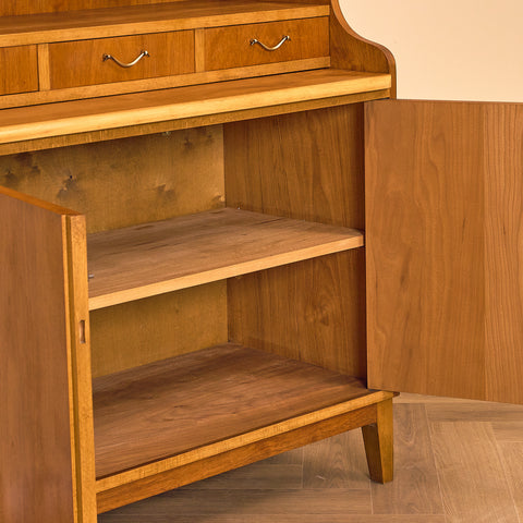 Swedish bookshelf in teak and beech
