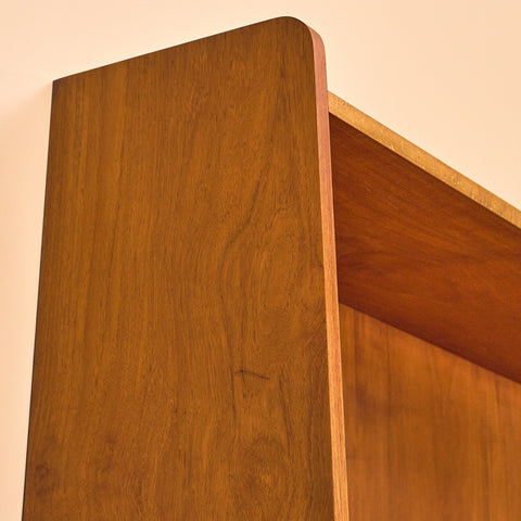 Swedish bookshelf in teak and beech