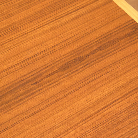 Swedish extendable coffee table in teak and beech