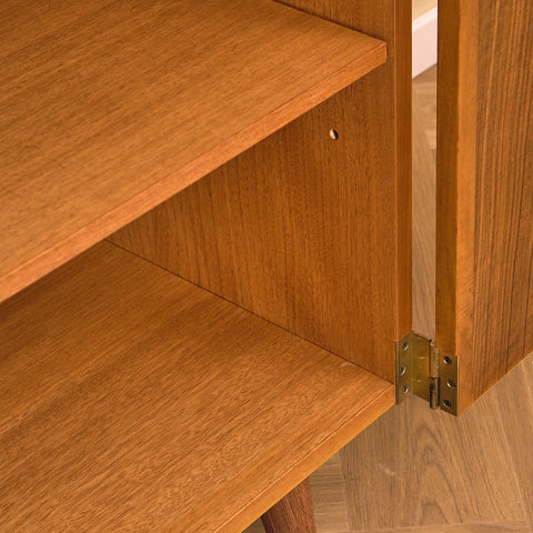 Svensk bokhylla i valnöt av Bertil Fridhagen för Bodafors