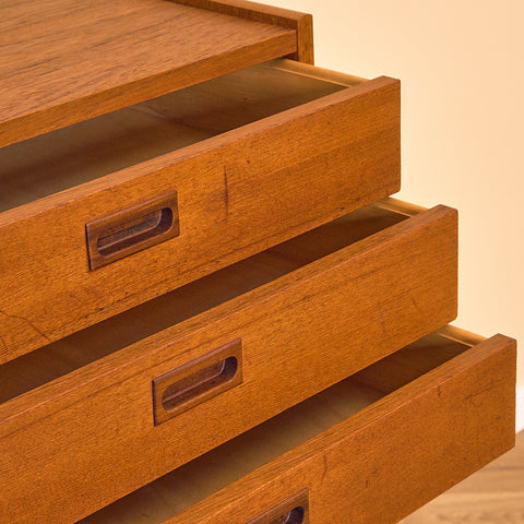 Swedish chest of drawers in teak by Polyform