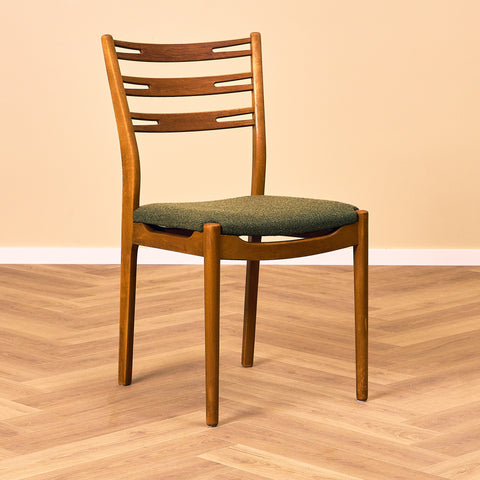 Danish set of 4 dining chairs "model 219" in teak & beech by Farstrup