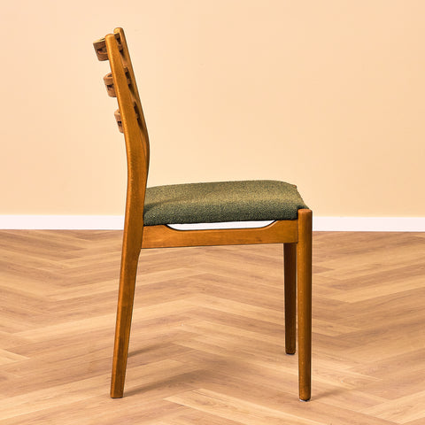 Danish set of 4 dining chairs "model 219" in teak & beech by Farstrup