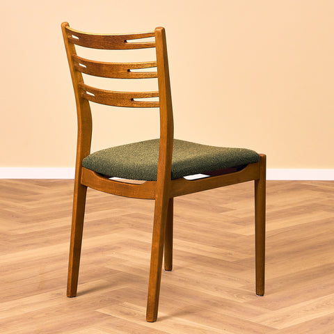 Danish set of 4 dining chairs "model 219" in teak & beech by Farstrup