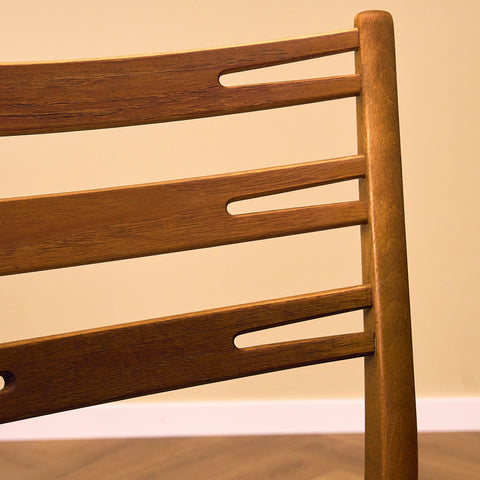 Danish set of 4 dining chairs "model 219" in teak & beech by Farstrup