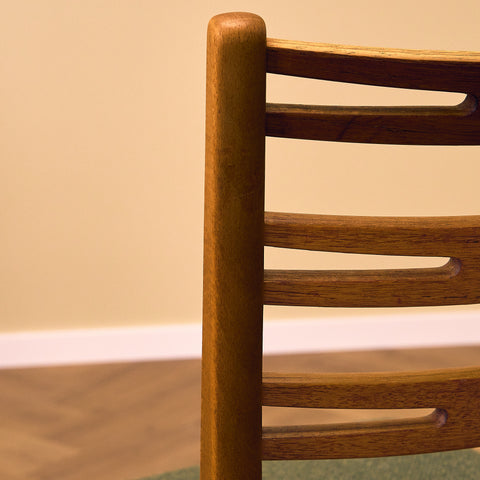 Danish set of 4 dining chairs "model 219" in teak & beech by Farstrup