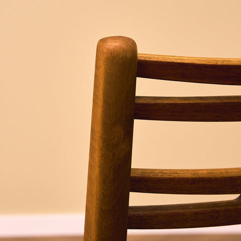 Danish set of 4 dining chairs "model 219" in teak & beech by Farstrup