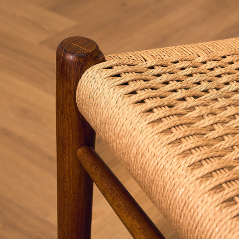 Danish dining chairs in solid teak by Niels Otto Møller for J.L. Møllers, model 75