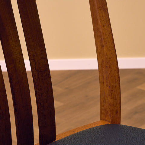 Swedish dining chairs in teak