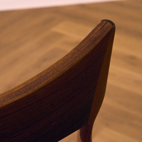 Danish set of 4 dining chairs in Santos rosewood by Christian Linneberg