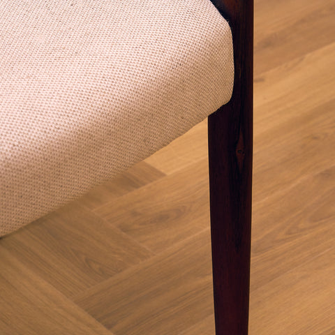 Danish set of 4 dining chairs in Santos rosewood by Christian Linneberg