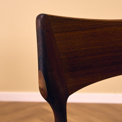 Danish set of 4 dining chairs in Santos rosewood by Christian Linneberg