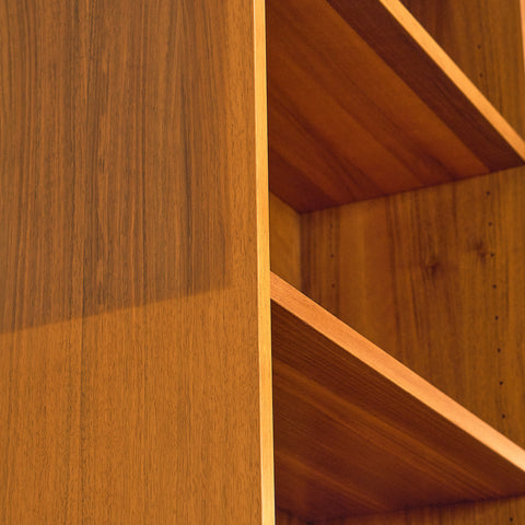 Swedish bookshelf in walnut by Bertil Fridhagen for Bodafors