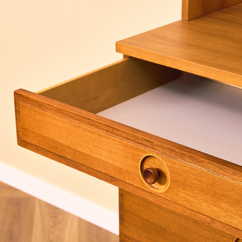 Swedish bookshelf in walnut by Bertil Fridhagen for Bodafors