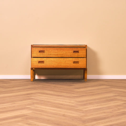 Swedish chest of drawers in teak and beech