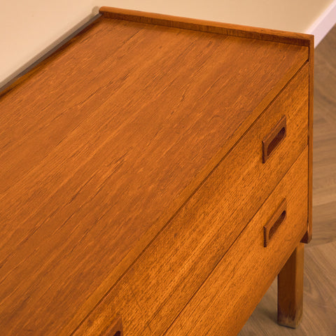 Swedish chest of drawers in teak and beech