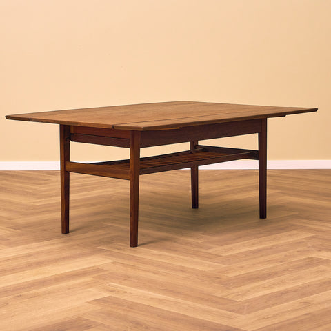 Extendable danish coffee table in teak by Kai Kristiansen for Vildbjerg Møbelfabrik