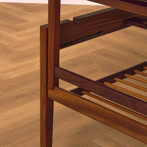 Extendable danish coffee table in teak by Kai Kristiansen for Vildbjerg Møbelfabrik