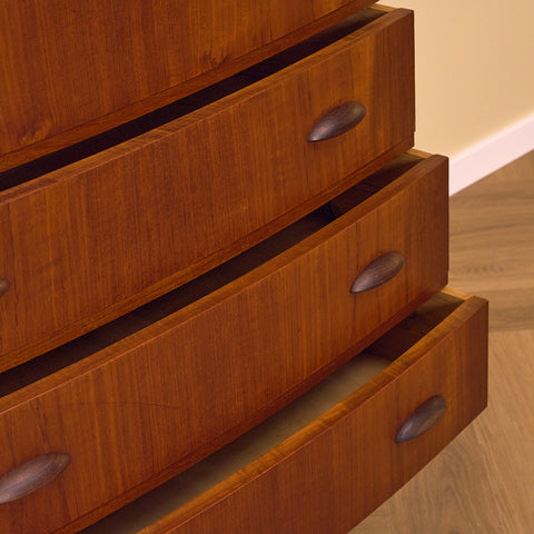 Danish chest of drawers in teak