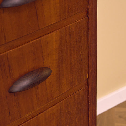 Danish chest of drawers in teak