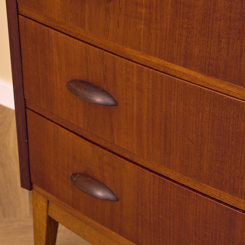 Danish chest of drawers in teak