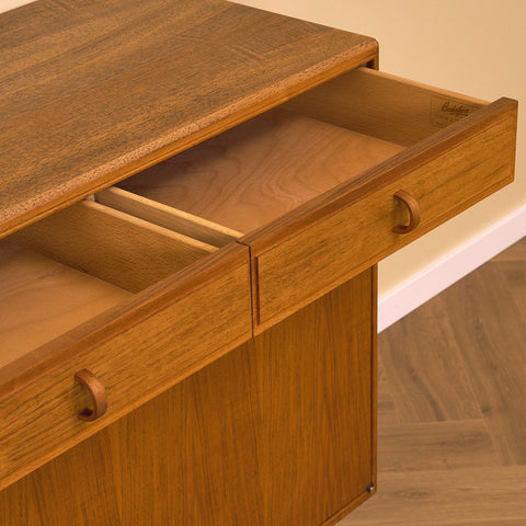 Swedish sideboard in walnut by Bertil Fridhagen for Bodafors, model 'Fasett'