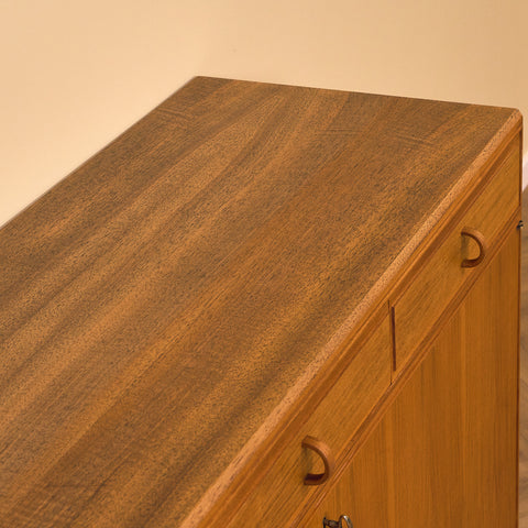 Swedish sideboard in walnut by Bertil Fridhagen for Bodafors, model 'Fasett'