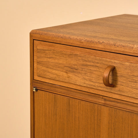 Swedish sideboard in walnut by Bertil Fridhagen for Bodafors, model 'Fasett'