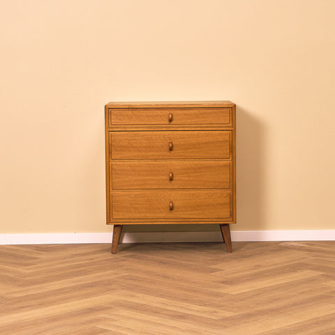 Swedish chest of drawers in walnut by B. Fridhagen for Bodafors