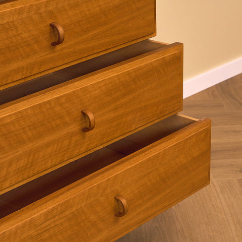 Swedish chest of drawers in walnut by B. Fridhagen for Bodafors