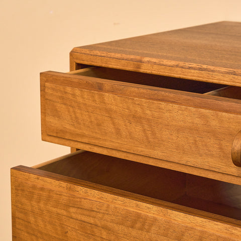 Swedish chest of drawers in walnut by B. Fridhagen for Bodafors