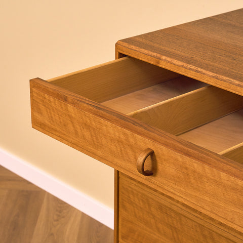 Swedish chest of drawers in walnut by B. Fridhagen for Bodafors