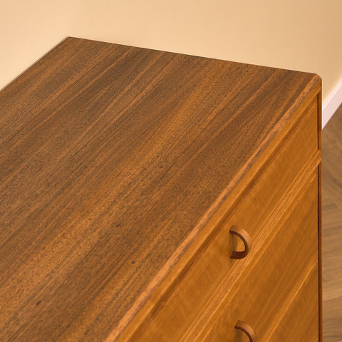 Swedish chest of drawers in walnut by B. Fridhagen for Bodafors