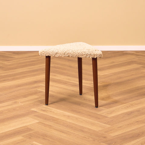 Mid-century stool in teak