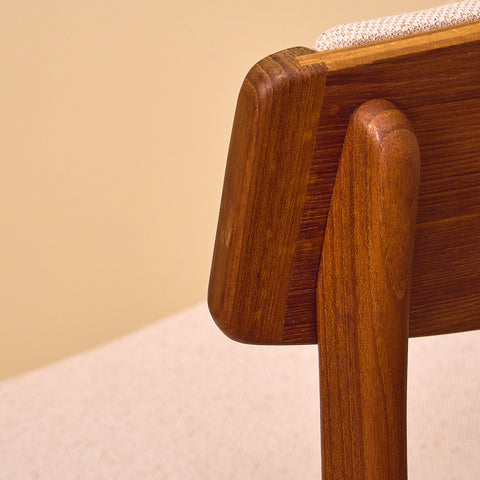 Danskt set med 6 matstolar från Thorso Mobelfabrik