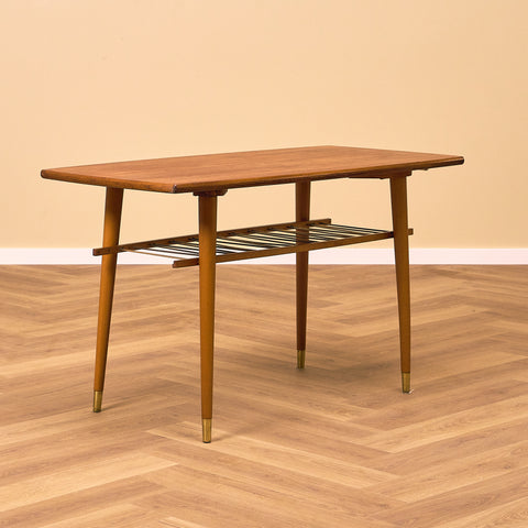 Swedish coffee table in teak & beech