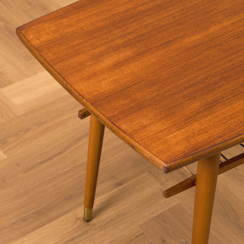 Swedish coffee table in teak & beech