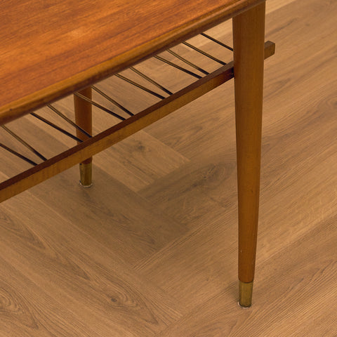 Swedish coffee table in teak & beech