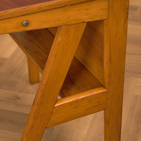 German writing desk and chair in cherry and beech by Adam Stegner for Pagholz Flöttoto