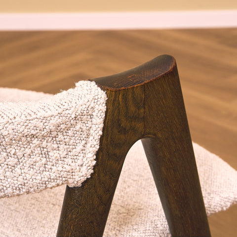 Danska matstolar i massiv ek av Kai Kristiansen för Schou Andersens Möbelfabrik A/S, modell 'Kompass'