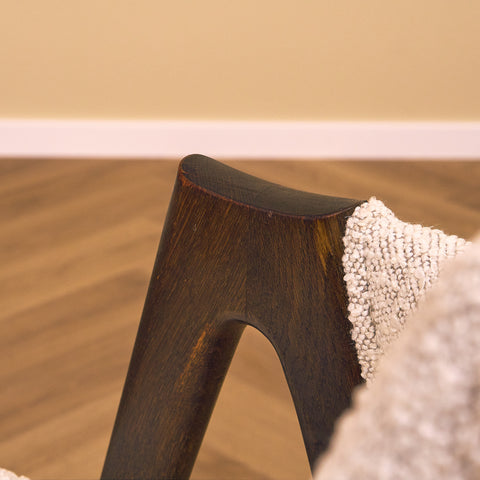 Danska matstolar i massiv ek av Kai Kristiansen för Schou Andersens Möbelfabrik A/S, modell 'Kompass'