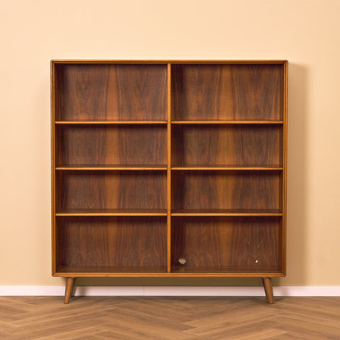 Swedish bookshelf in walnut by Bodafors