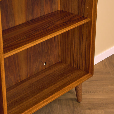 Swedish bookshelf in walnut by Bodafors