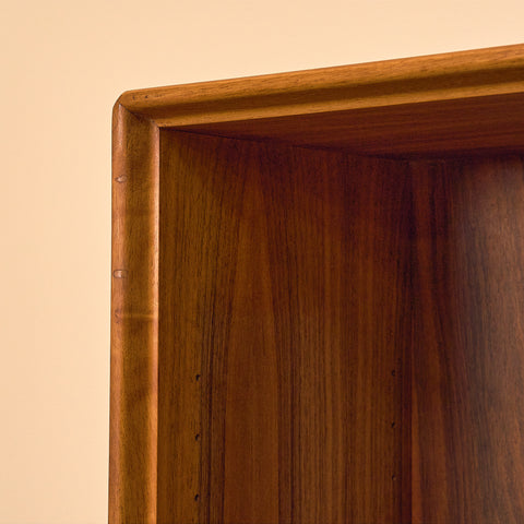 Swedish bookshelf in walnut by Bodafors